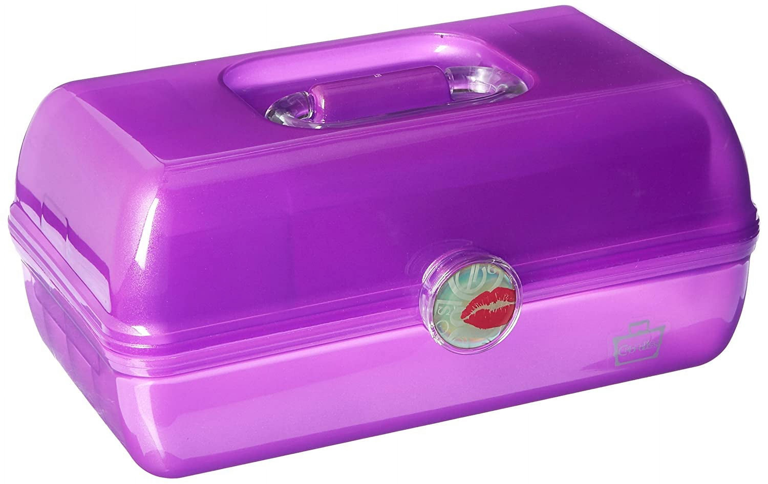 Caboodles On-The-Go Girl Makeup Box, Hot Pink Sparkle 